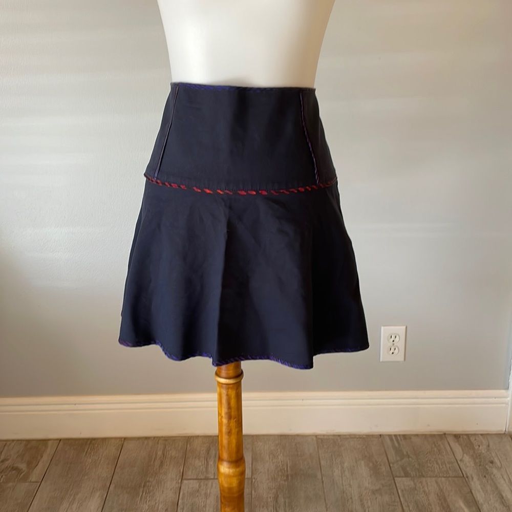 [Club Monaco] Navy Blue Pleated Skirt - Size 12